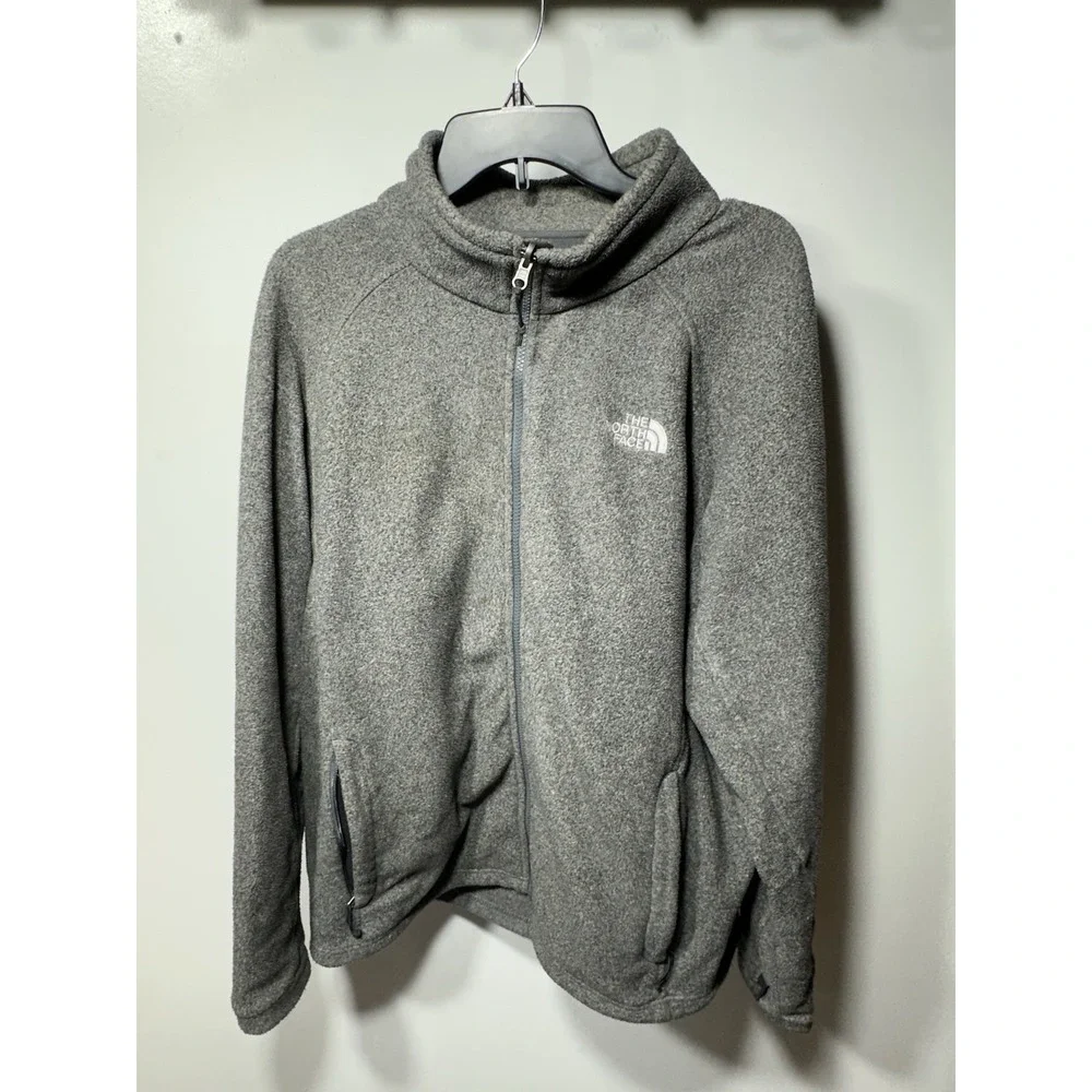 The North Face Men's Fleece Jacket Full Zip Size XL Gray